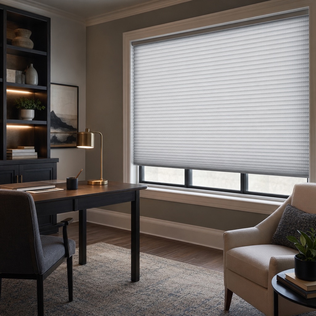 Cellular shade — semi-blackout grade