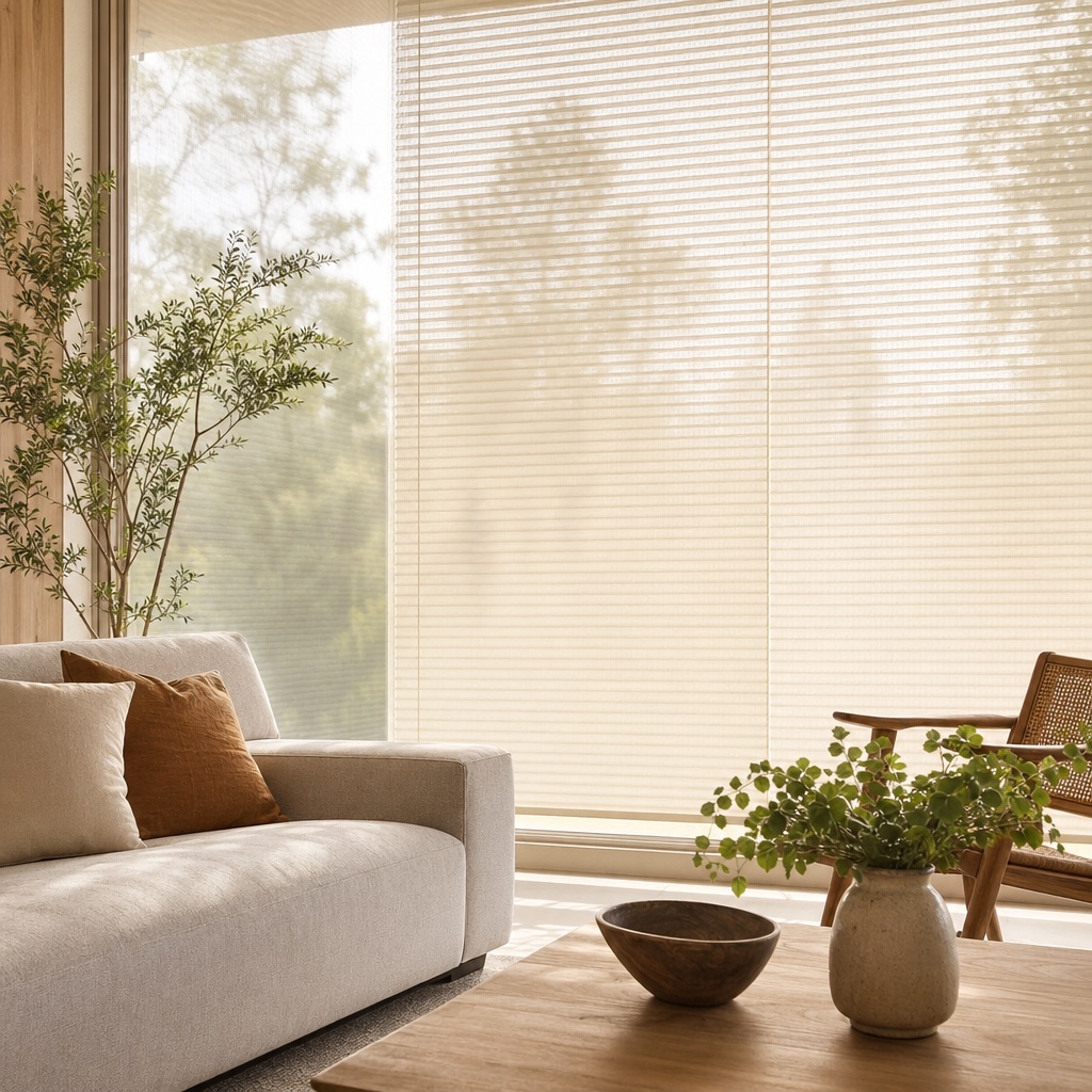 Cellular shade — sheer grade
