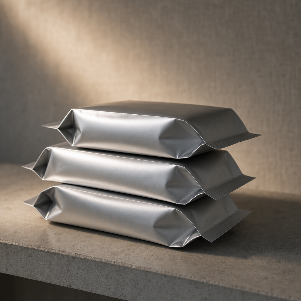 High-barrier metallized food packaging pouches